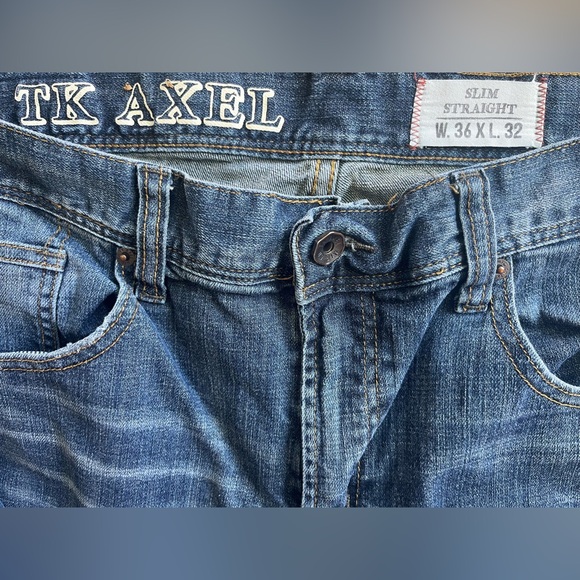 Men’s jeans sz 38 x 32 TK AXEL slim straight - Picture 6 of 6